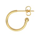 Superior 15mm Ear Hoop & Ball with Scrolls Gold Plated Alternative Image