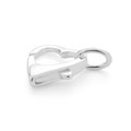 Heart Shape Trigger Clasp (10x9mm) with 5.5mm Soldered Oval Ring Sterling Silver Alternative Image