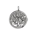 Tree Of Life Locket Pendant 31mm Silver Plated Alternative Image