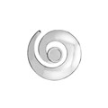 Swirl Pendant with 12mm Cup for Cabochon Silver Plated Alternative Image