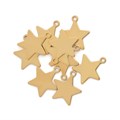 Tiny Star Shape Charm 7mm without Jump Ring Gold Plated Sterling Silver Vermeil Alternative Image