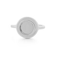 12mm Ring with 8mm Cup for Cabochon Size 7 (O) Sterling Silver Alternative Image