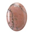 8x6mm Rhodonite Gemstone Cabochon Alternative Image