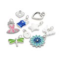 Bargain pack 50 Assorted Plated Charm Shapes (50 pieces) Alternative Image