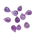 Faceted Teardrop Briolette Amethyst Top Drilled Alternative Image