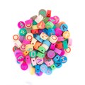 9x5mm A-Z Polymer Clay Letter Bead 100 pc Alternative Image