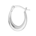 Chunky Oval Earhoop 21x15.75mm Sterling Silver Alternative Image