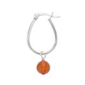 Amber Drop Earhoop Sterling Silver Alternative Image