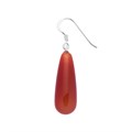 Carnelian Tear Eardrop Sterling Silver Alternative Image