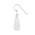 Rock Crystal (16x8mm) Eardrop Sterling Silver Alternative Image