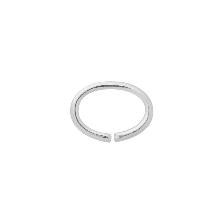 7x5mm Oval Jump Ring  (unsoldered) wire dia 0.80mm Sterling Silver