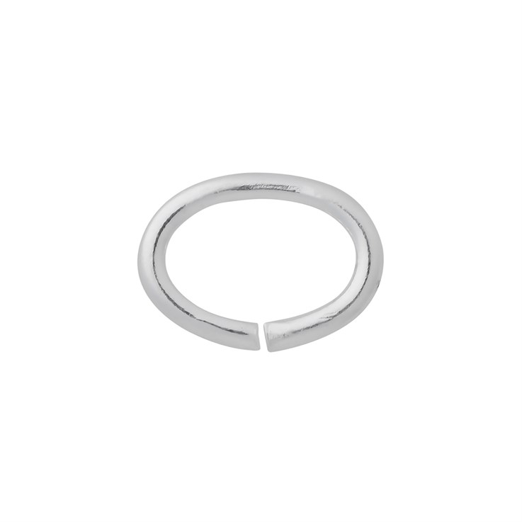 7x5mm Oval Jump Ring  (unsoldered) wire dia 0.90mm Sterling Silver