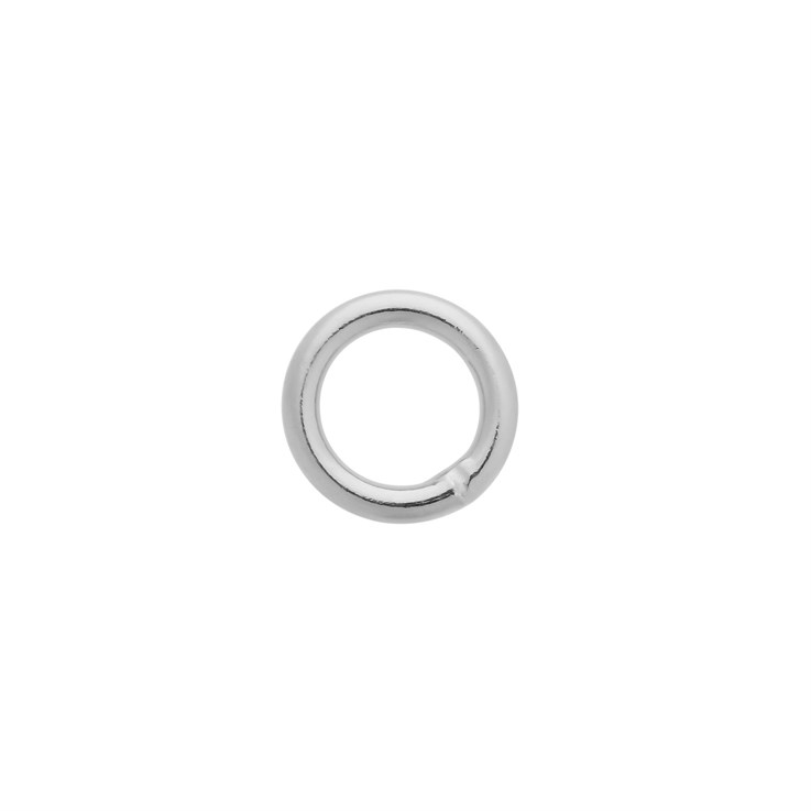 6mm Soldered Jump Ring 1.0mm Sterling Silver (STS)