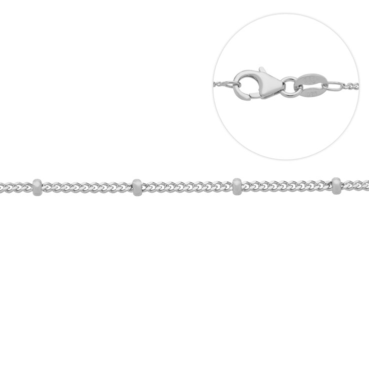 16" Superior Satellite Bead Reduction (Adjustable) Chain ECO Sterling Silver (Anti Tarnish)