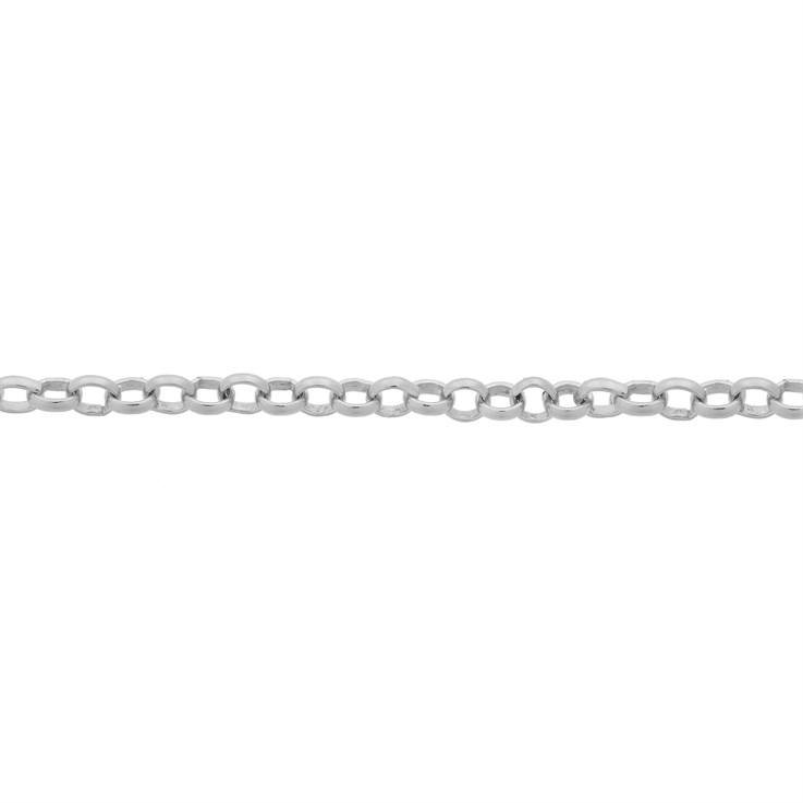 Belcher Chain 0.25 wire dia, 1.65mm round link chain Loose By the Metre ECO Sterling Silver