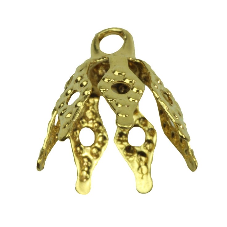 Bell Cap Medium (13mm) 7 Prong Gold Plated