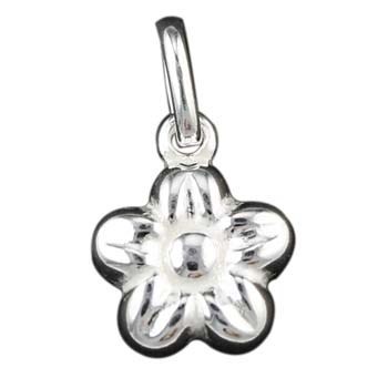 Daisy Shape Charm Pendant (12mm) Sterling Silver (STS)