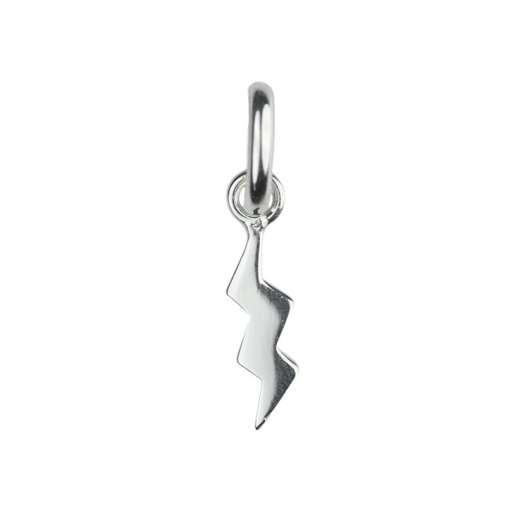 Lightening Bolt Charm Pendant Sterling Silver (STS)