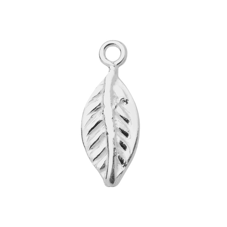 STS Essentials - Leaf Charm 13mm inc. loop Sterling Silver NETT