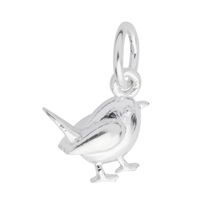 Robin 11mm Charm Pendant Sterling Silver