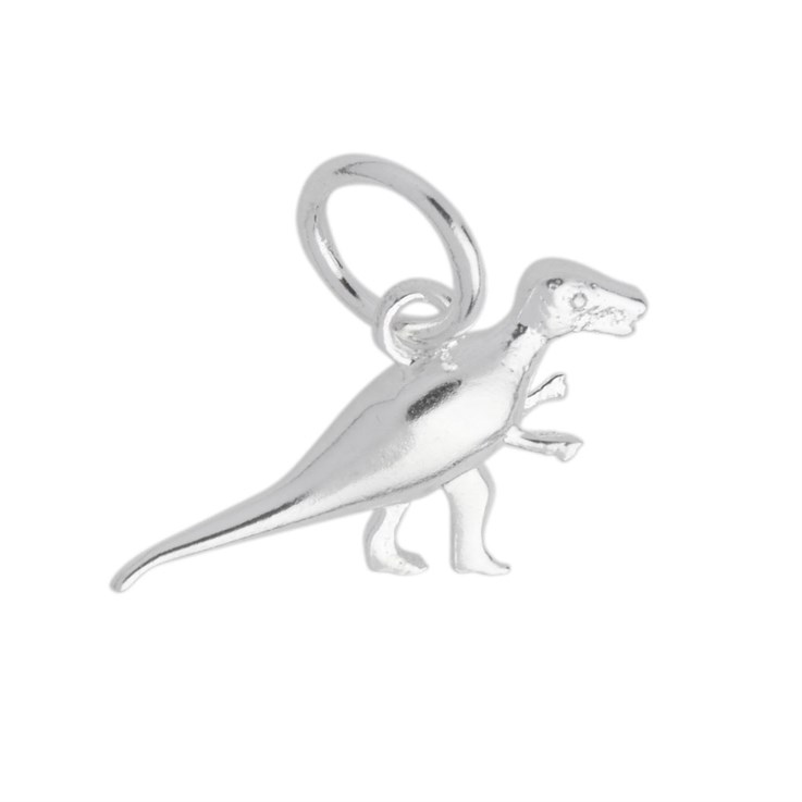 Dinosaur 19mm Charm Pendant Sterling Silver