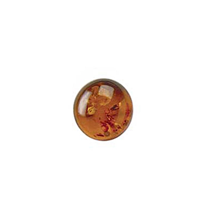 10mm Amber Cognac Gemstone Cabochon