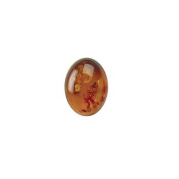 10x8mm Amber Cognac Gemstone Cabochon