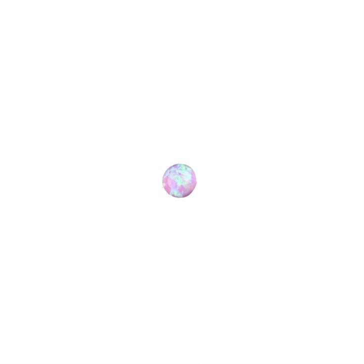 3mm Lab Created Opal Candy Pink Gemstone Cabochon