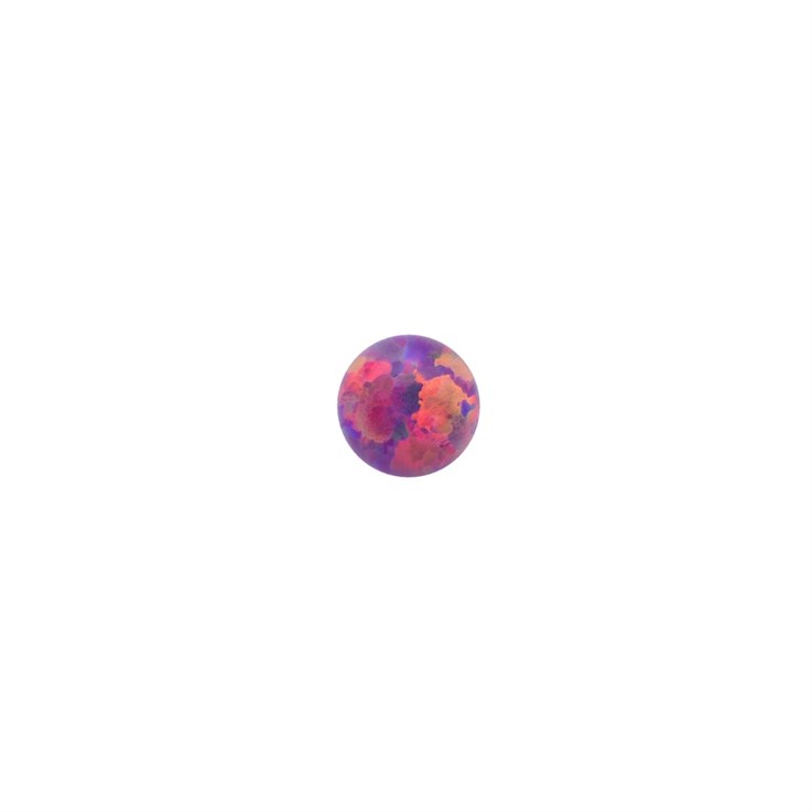 4mm Lab Created Opal Royal Lavender Gemstone Cabochon