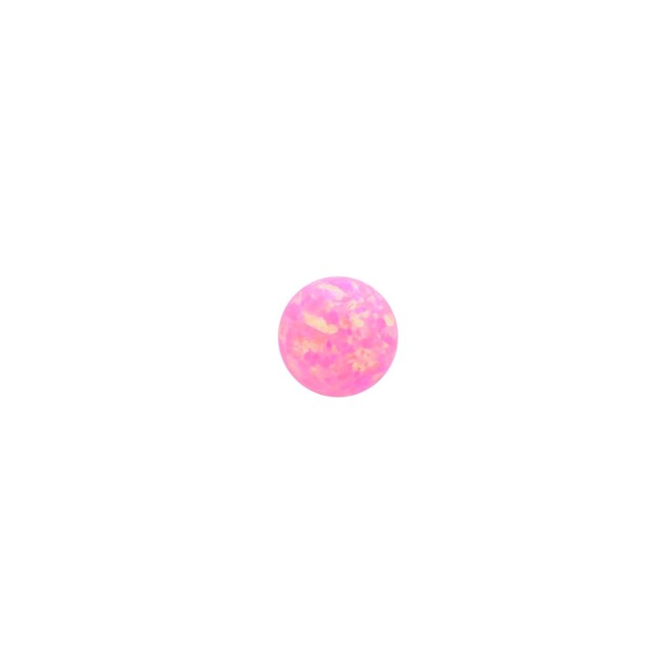 4mm Lab Created Opal Royal Pink Gemstone Cabochon