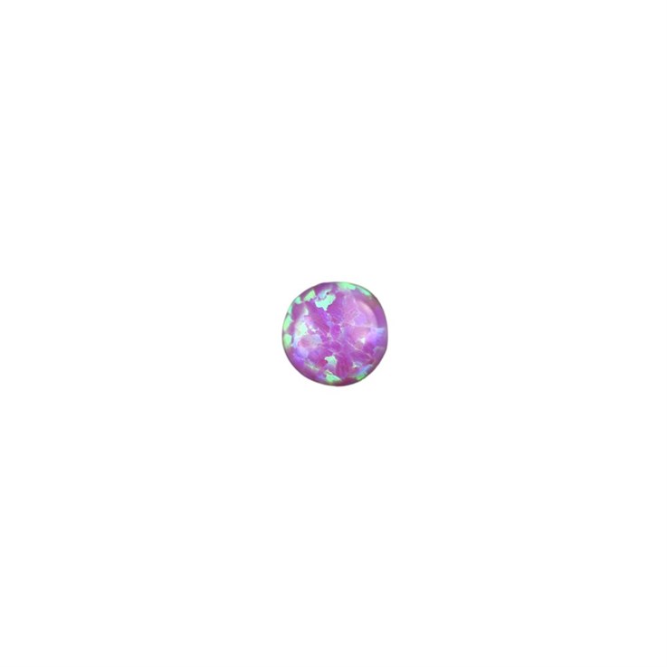 5mm Lab Created Opal Candy Pink Gemstone Cabochon