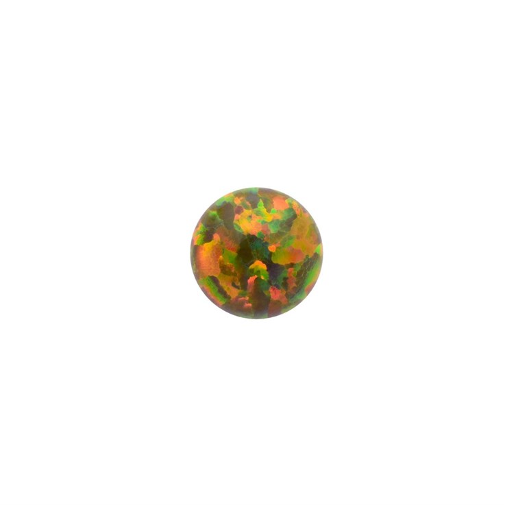 6mm Lab Created Opal Multi Olive Gemstone Cabochon