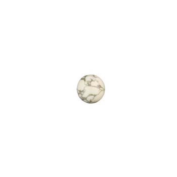 6mm White Howlite Gemstone Cabochon