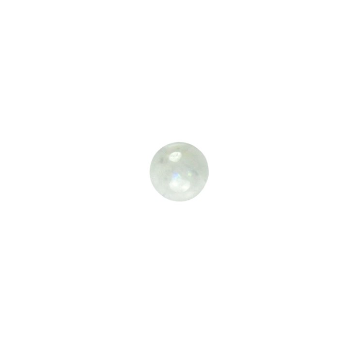 6mm Special Milky Rainbow Moonstone Gemstone Cabochon