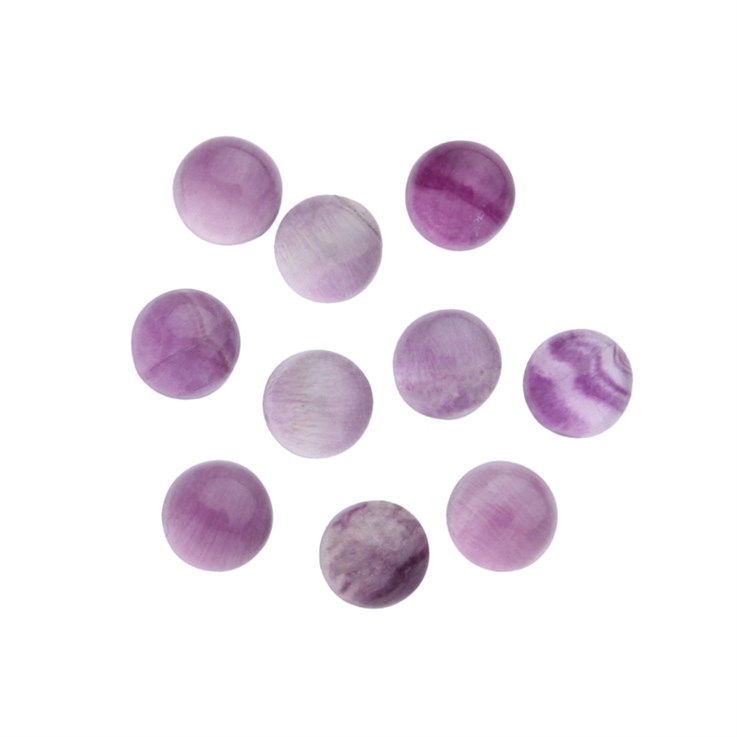 5mm Fluorite Rainbow Gemstone Cabochon