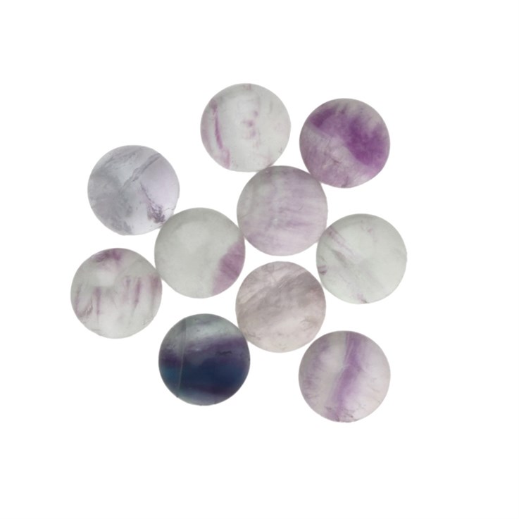 8mm Fluorite Rainbow Gemstone Cabochon