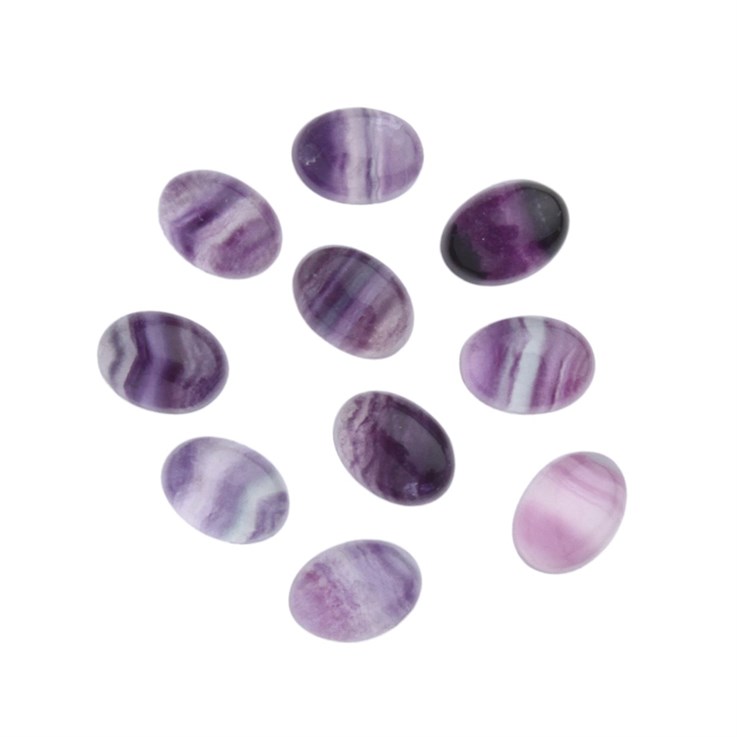 7x5mm Fluorite Rainbow Gemstone Cabochon