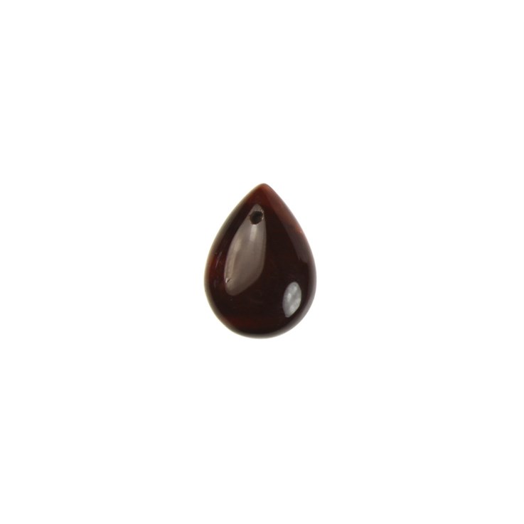 Red Tiger Eye Gemstone Teardrop 14x10mm Top Drilled