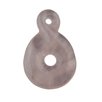 Gemstone Feature 35x55mm Twist Rose Quartz