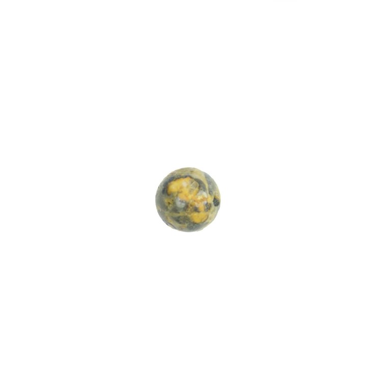 8mm Half Drilled Bead Leopardskin