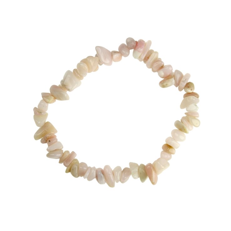 Superior Gemstone Tumblechip Bracelet Pink Opal