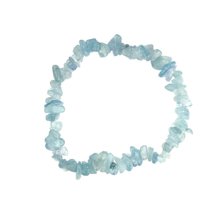 Superior Gemstone Tumblechip Bracelet Aquamarine A Grade