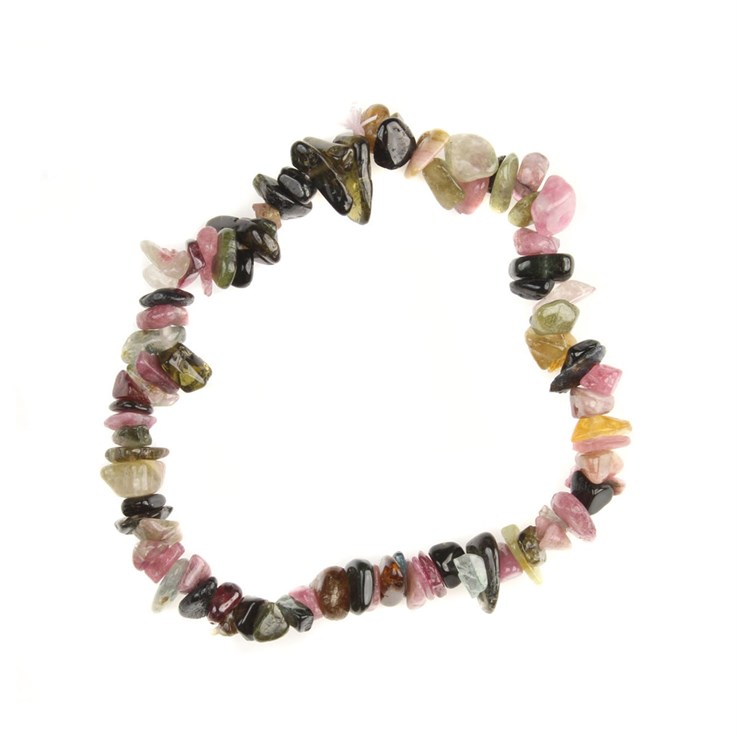 Superior Gemstone Tumblechip Bracelet Tourmaline