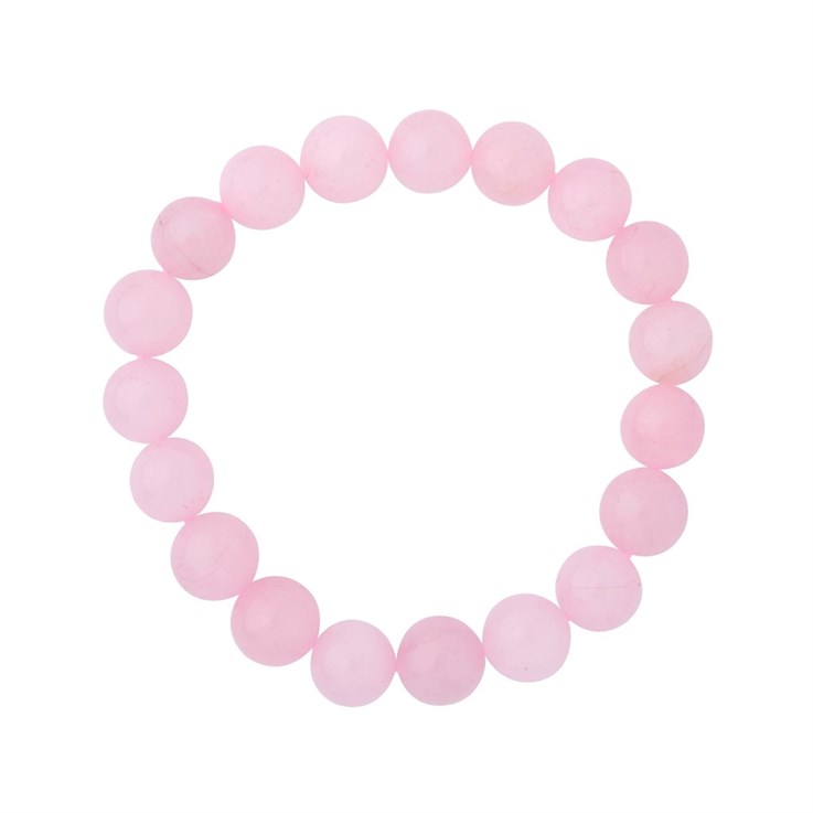 Rose Quartz 10mm Gemstone Bead Bracelet