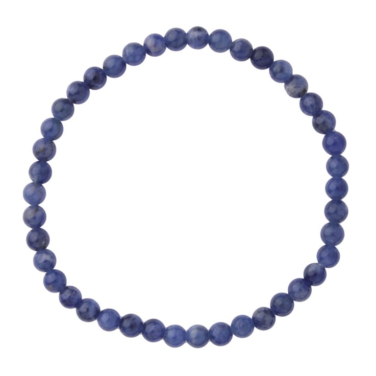 Sodalite 4mm Gemstone Bead Bracelet