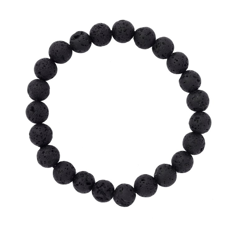 Lava 8mm Gemstone Bead Bracelet