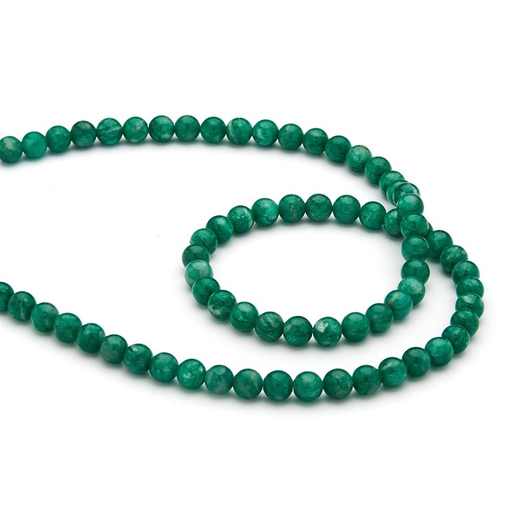 6mm Round gemstone bead Amazonite Russian (5-6mm) 40cm strand