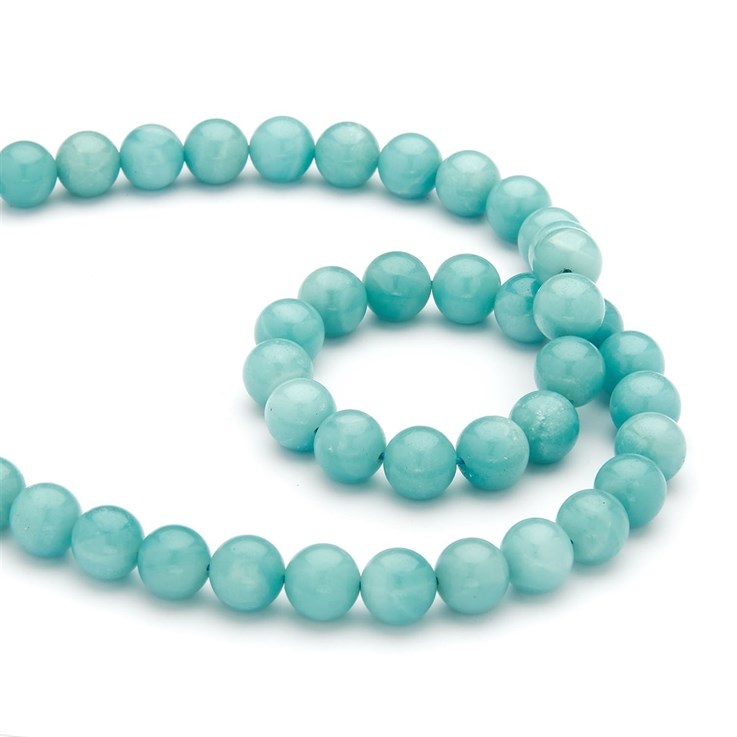 10mm Round gemstone bead Amazonite Chinese 'A+'  Quality 39.3cm strand