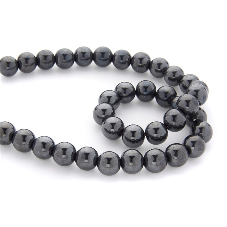 12mm Hematine 40cm shaped bead strand