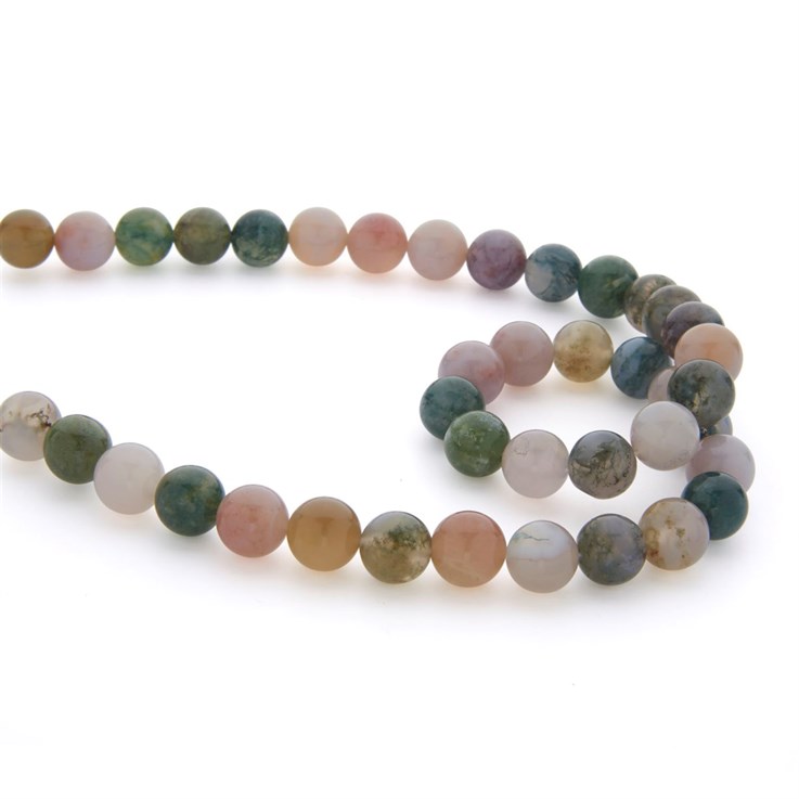 10mm Round gemstone bead Jasper Fancy 40cm strand